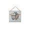 Map Of Shells Mini Wall Plaque Wall Hanging Decor Decoration Hanging Sign Home Decor With Sayings 7.87 x 7.87 x 0.39 Inches.